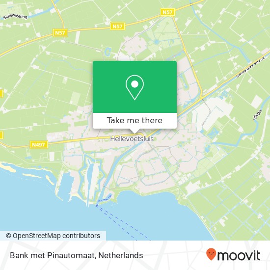 Bank met Pinautomaat, Bruggehoofd map