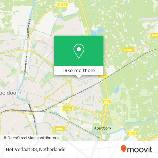 Het Verlaat 33, 7325 HB Apeldoorn map