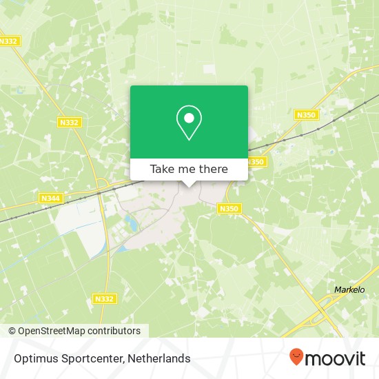 Optimus Sportcenter, Oranjestraat 1 map