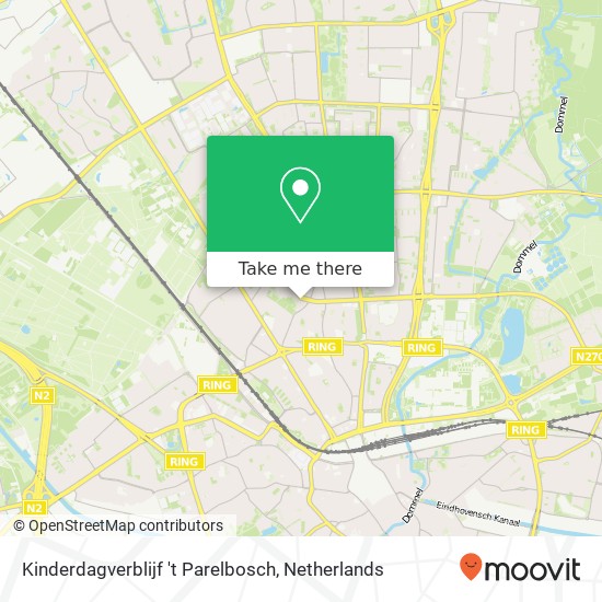 Kinderdagverblijf 't Parelbosch, Pasqualinistraat 10 map