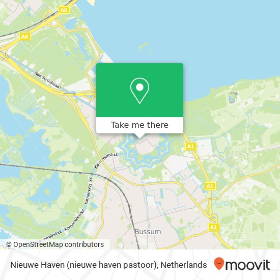 Nieuwe Haven (nieuwe haven pastoor), 1411 SC Naarden Vesting map