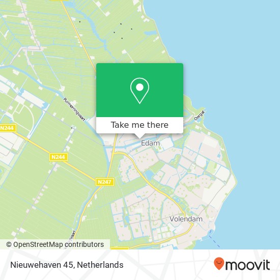 Nieuwehaven 45, Nieuwehaven 45, 1135 VK Edam, Nederland Karte