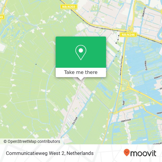 Communicatieweg West 2, 1566 DA Assendelft Karte