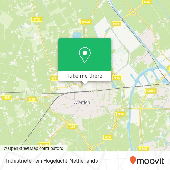 Industrieterrein Hogelucht Karte