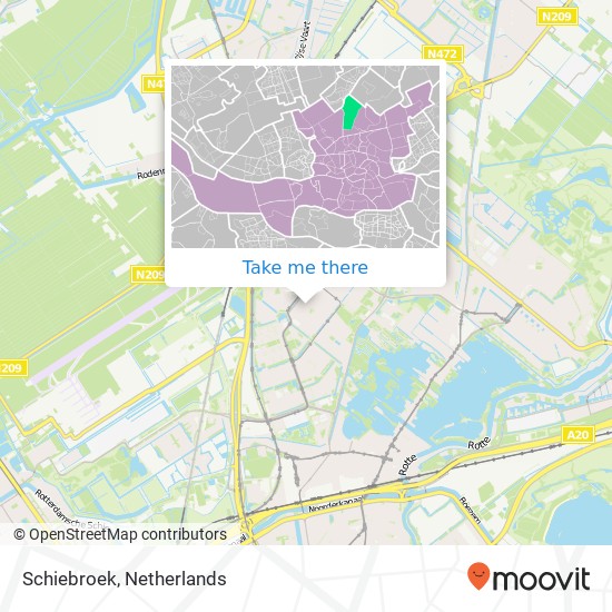 Schiebroek, Schiebroek, Rotterdam, Nederland map