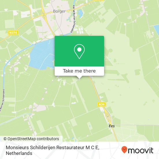 Monsieurs Schilderijen Restaurateur M C E, Schaapstreek 2 Karte