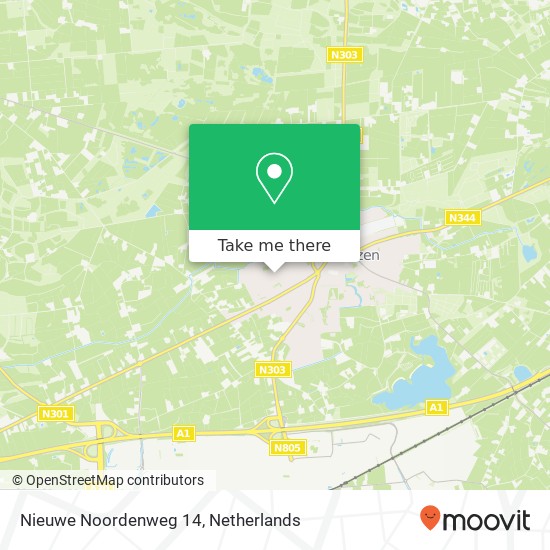 Nieuwe Noordenweg 14, 3781 DX Voorthuizen map