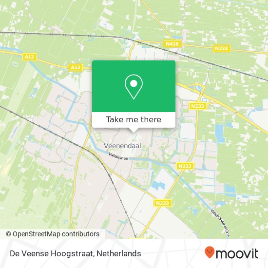 De Veense Hoogstraat, Hoogstraat map