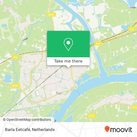 Barla Eetcafé, Hogestraat 61 map