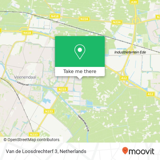 Van de Loosdrechterf 3, 3907 MJ Veenendaal map