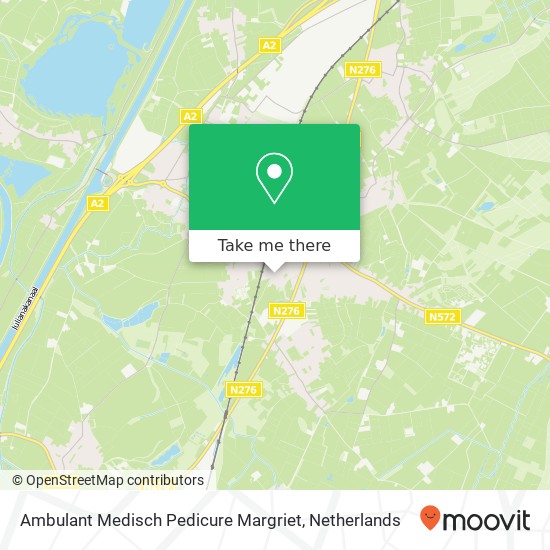 Ambulant Medisch Pedicure Margriet, Oude Baan 43 map