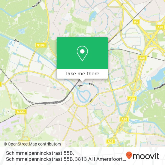 Schimmelpenninckstraat 55B, Schimmelpenninckstraat 55B, 3813 AH Amersfoort, Nederland Karte