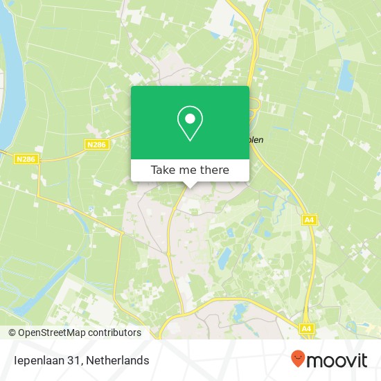 Iepenlaan 31, 4661 WN Halsteren map