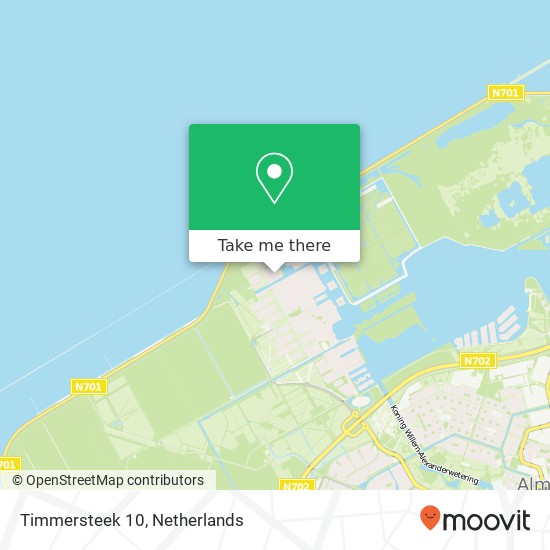 Timmersteek 10, 1319 Almere-Stad map
