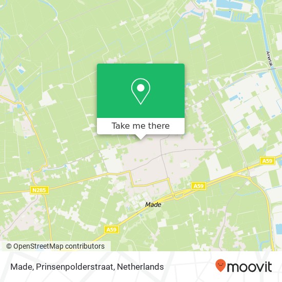 Made, Prinsenpolderstraat map