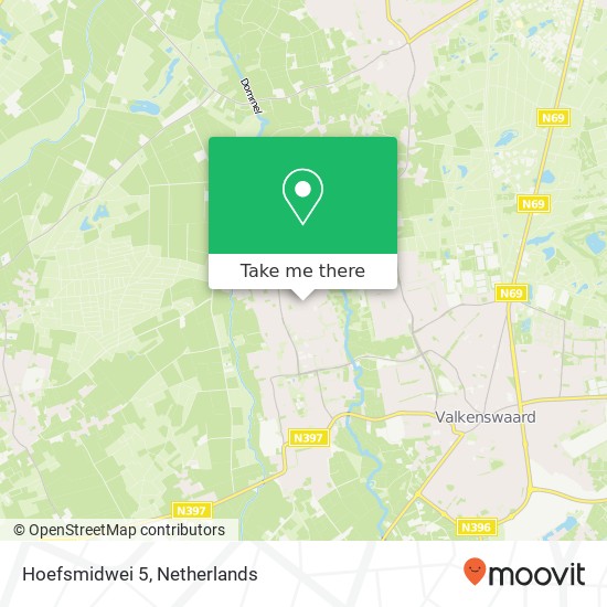 Hoefsmidwei 5, 5551 PL Dommelen map