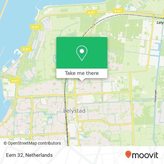 Eem 32, 8223 DG Lelystad map