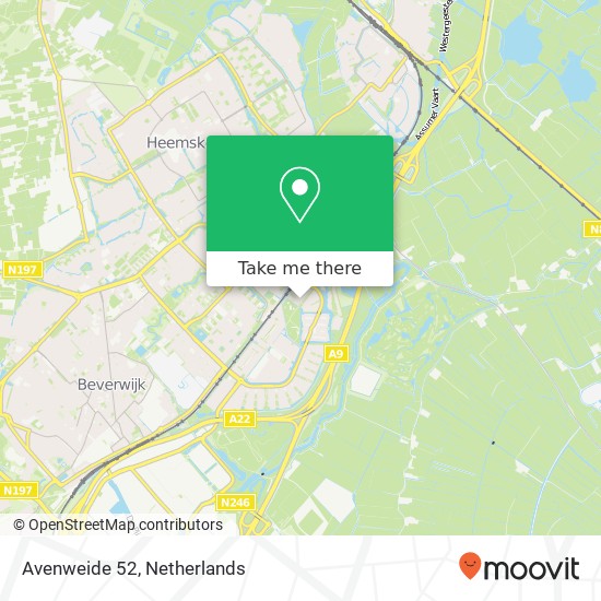 Avenweide 52, 1967 HE Heemskerk map