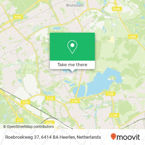 Roebroekweg 37, 6414 BA Heerlen map