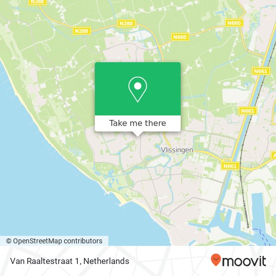 Van Raaltestraat 1, 4384 GB Vlissingen map