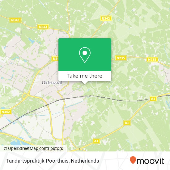 Tandartspraktijk Poorthuis, Haerstraat 141 map