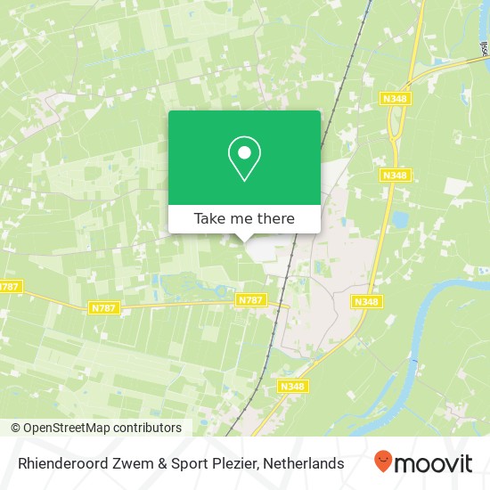 Rhienderoord Zwem & Sport Plezier, L.R. Beijnenlaan 20 map