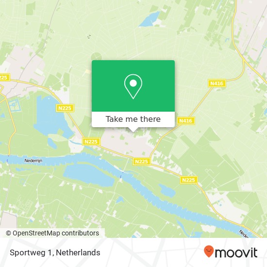 Sportweg 1, Sportweg 1, 3921 DP Elst, Nederland map
