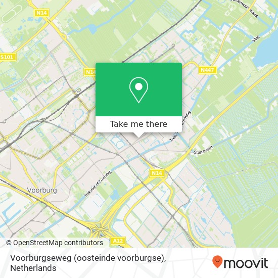 Voorburgseweg (oosteinde voorburgse), 2272 AG Voorburg map