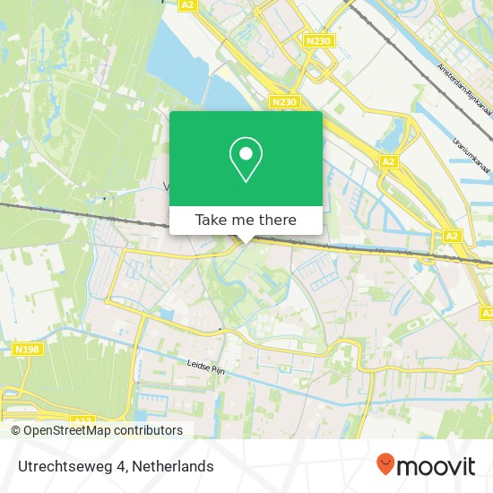 Utrechtseweg 4, 3451 GG Vleuten Karte