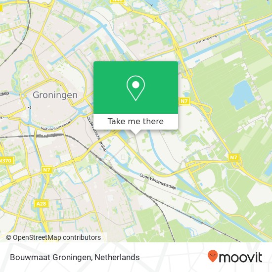 Bouwmaat Groningen, Bornholmstraat 38 Karte