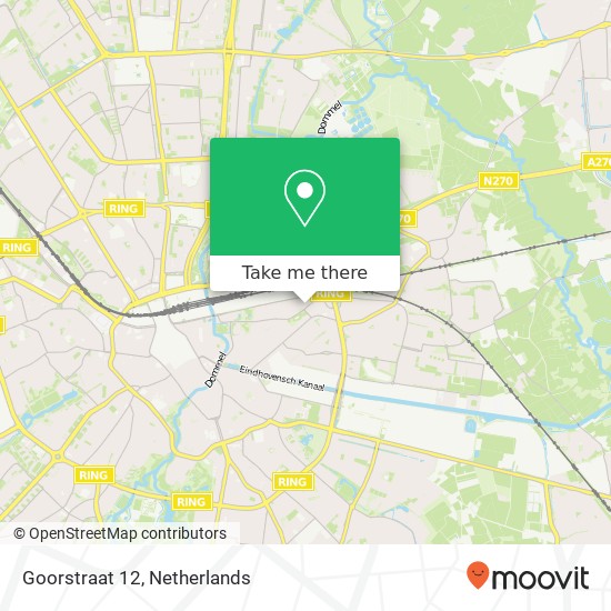 Goorstraat 12, 5613 BM Eindhoven Karte
