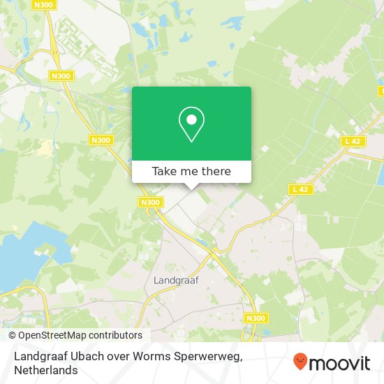 Landgraaf Ubach over Worms Sperwerweg Karte