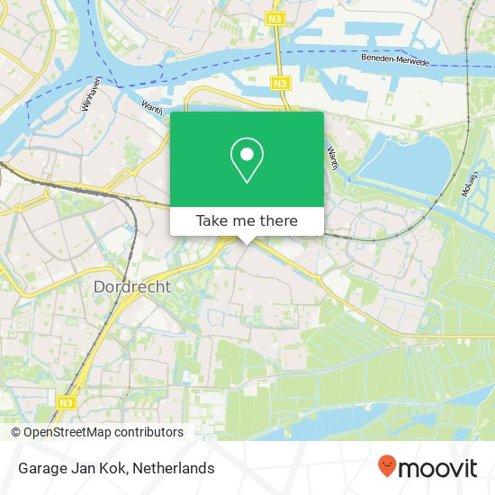 Garage Jan Kok, Noordhoevelaan 39 map