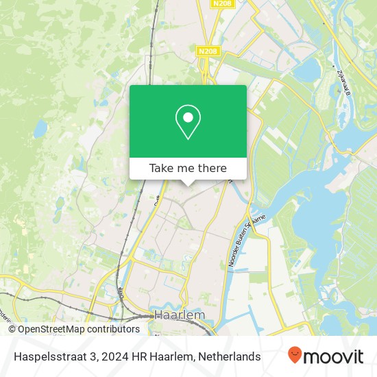 Haspelsstraat 3, 2024 HR Haarlem map