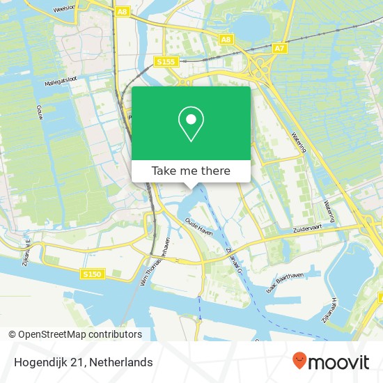 Hogendijk 21, Hogendijk 21, 1506 AC Zaandam, Nederland map