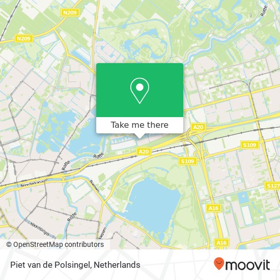 Piet van de Polsingel, 3056 PR Rotterdam map