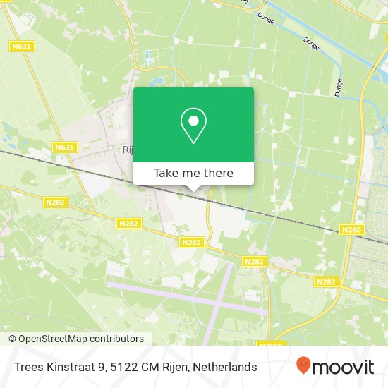 Trees Kinstraat 9, 5122 CM Rijen map