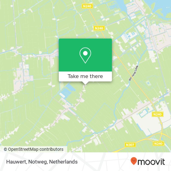 Hauwert, Notweg Karte