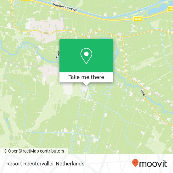 Resort Reestervallei, Veldhuisweg 4 map