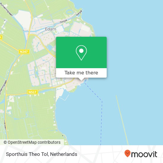 Sporthuis Theo Tol, Zeestraat 5 map