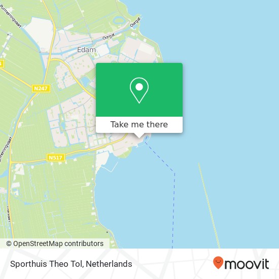 Sporthuis Theo Tol, Zeestraat 5 Karte