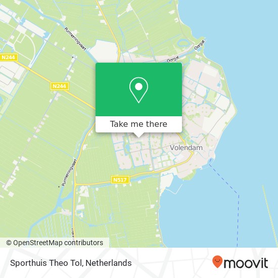 Sporthuis Theo Tol, De Stient 20 map