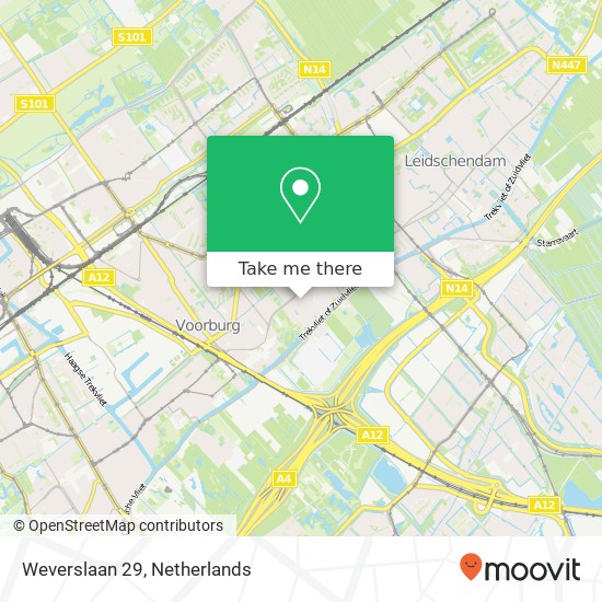 Weverslaan 29, 2271 BL Voorburg Karte