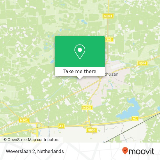 Weverslaan 2, 3781 WS Voorthuizen map