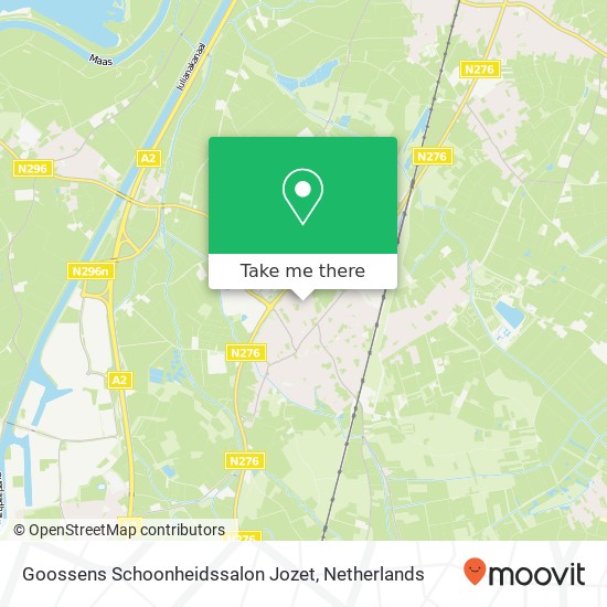 Goossens Schoonheidssalon Jozet, Ambtmanlaan 8 map