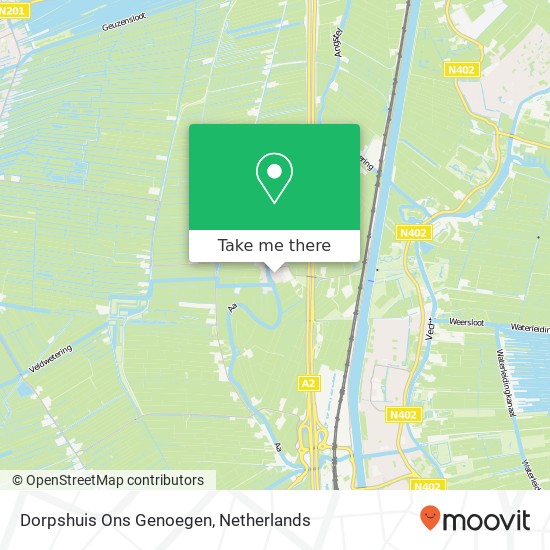 Dorpshuis Ons Genoegen, Doude van Troostwijkstraat 20 map