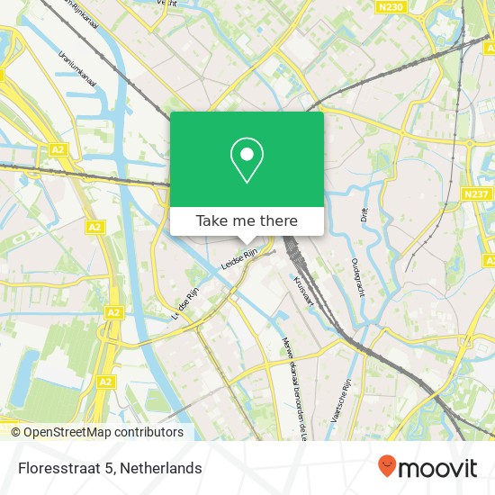 Floresstraat 5, 3531 DB Utrecht Karte