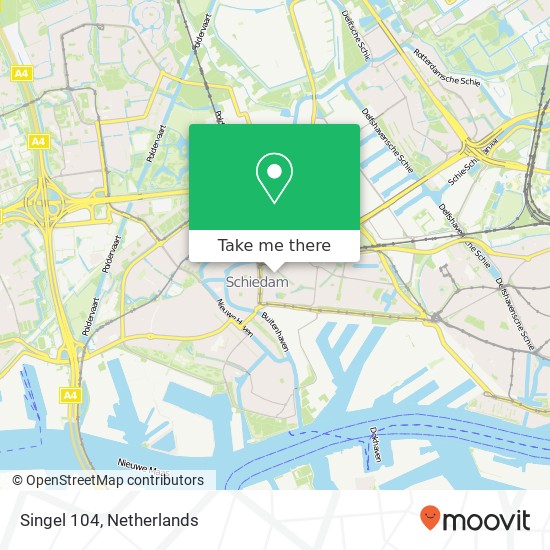 Singel 104, Singel 104, 3112 GS Schiedam, Nederland map