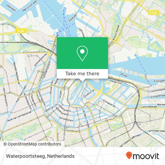 Waterpoortsteeg, Waterpoortsteeg, 1012 Amsterdam, Nederland map