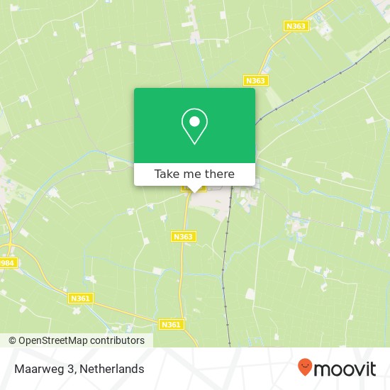 Maarweg 3, 9953 PZ Baflo map